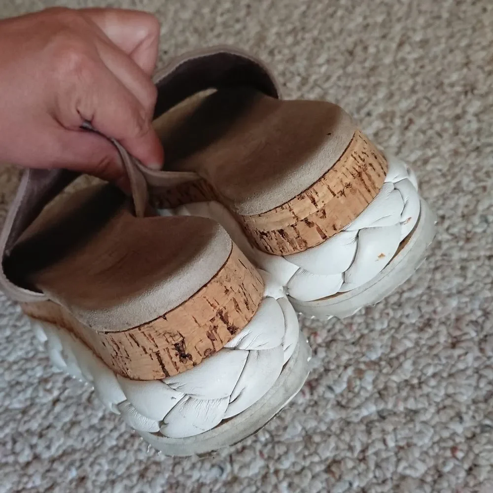 AGL calfskin suede VELOUR SLIDES size 36